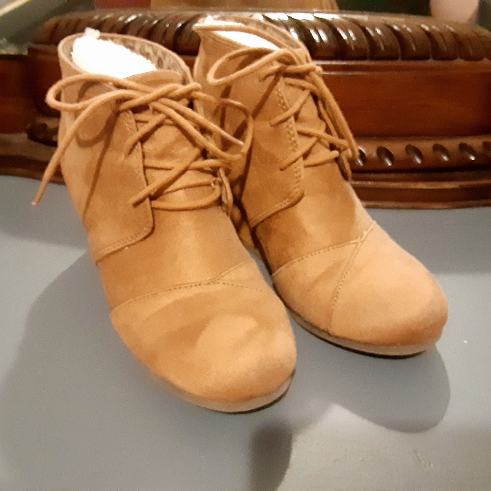 Brown Boot Wedges